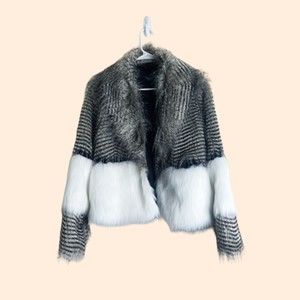 NEW Rachel Zoe Elton Faux Fur Jacket